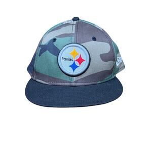 Pittsburgh Steelers NFL New Era 9Fifty Snapback Hat BDU Woodsy Camo‎ Green Black